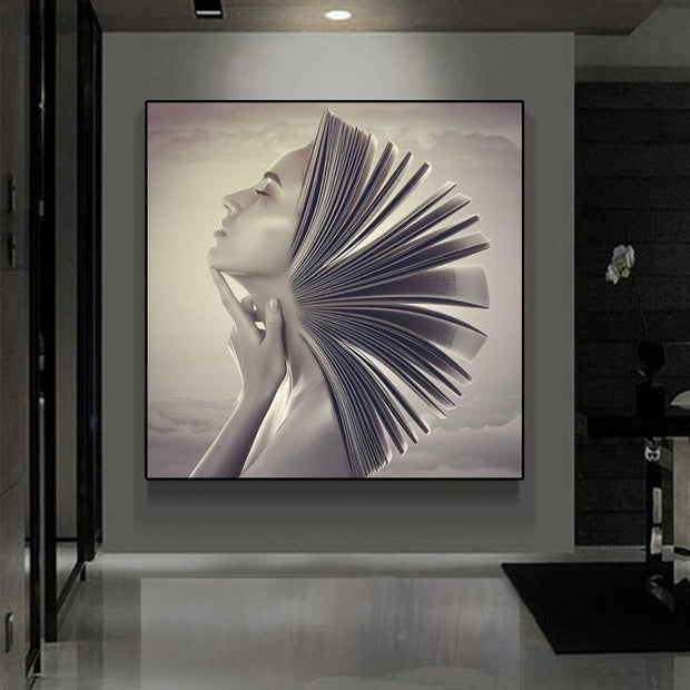 Artistic Beauty Canvas Painting for Home Deco