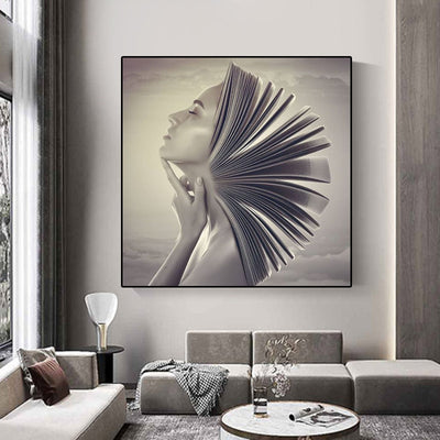 Artistic Beauty Canvas Painting for Home Deco